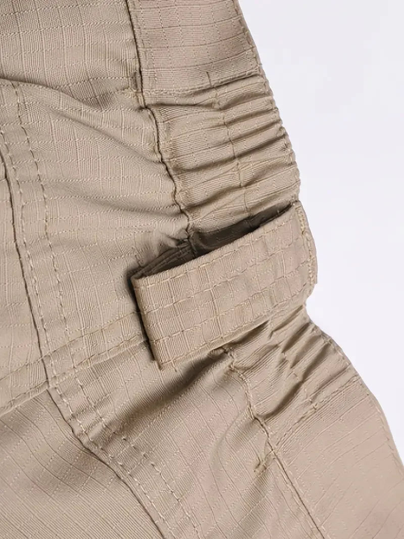 Waterproof tactical men's trousers made from advanced military fabric