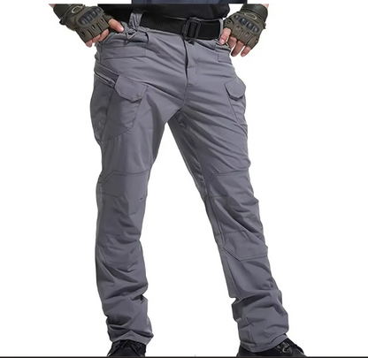 Waterproof tactical men's trousers made from advanced military fabric