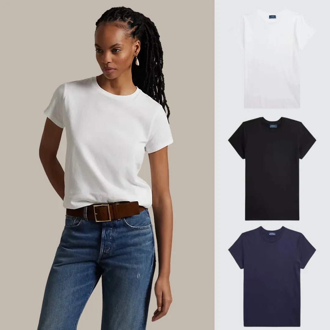3-pack – Slim-fit cotton T-shirts for women