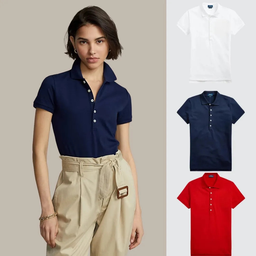 Buy 1, get 3! Polo shirt set made of piqué cotton.