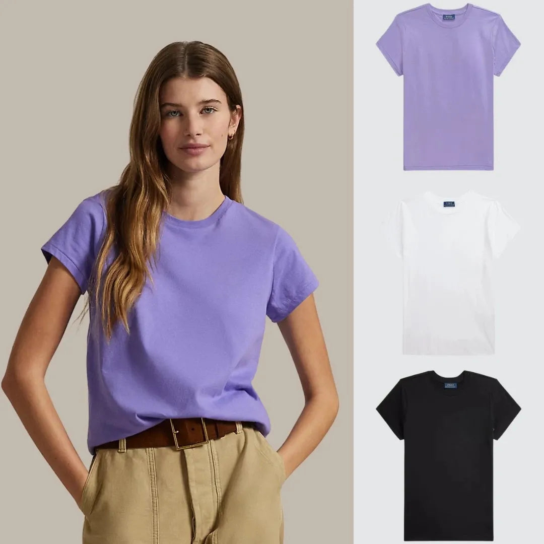 3-pack – Slim-fit cotton T-shirts for women