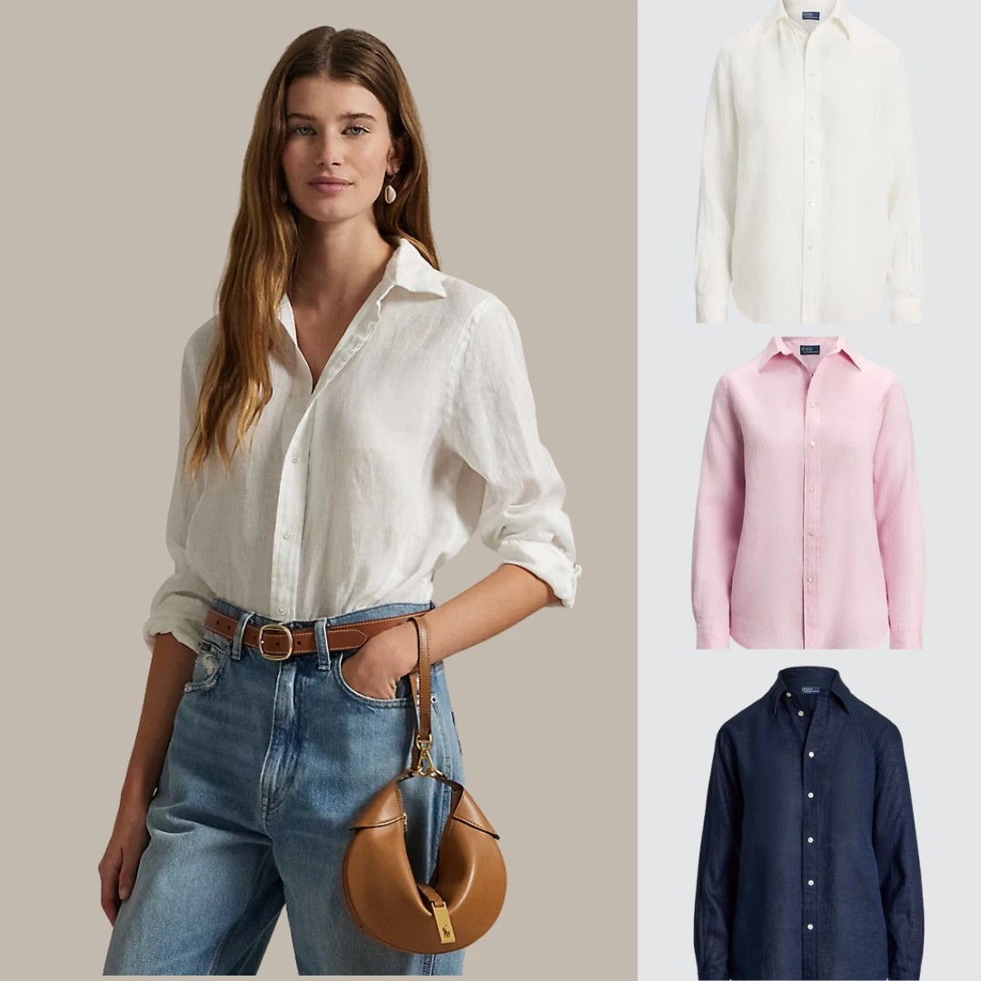Buy 1, get 3! Classic linen shirt